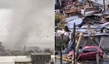 El impactante paso de un tornado en Chile