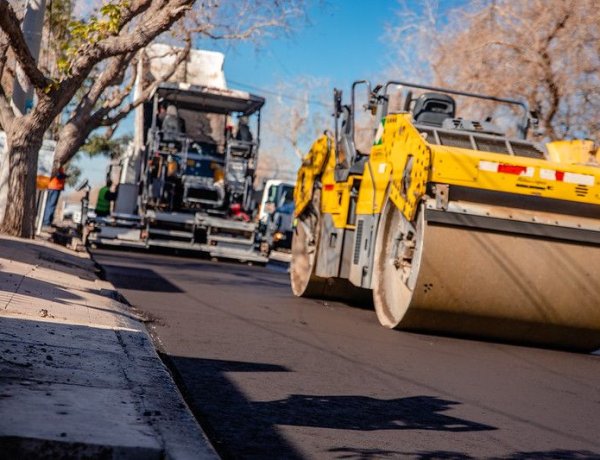 El Plan 50 Cuadras continua la repavimentación de calle Santa Fe