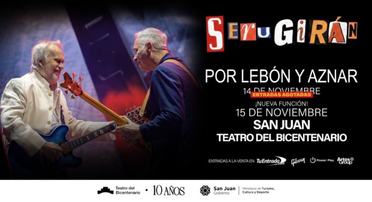 Serú Girán por Lebón y Aznar suma una nueva función en San Juan