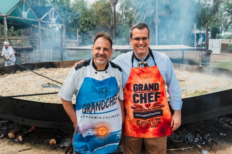 Un risotto gigante, tradición y producción: Rawson vivió a pleno la Fiesta del Espárrago y el Alcaucil 2026
