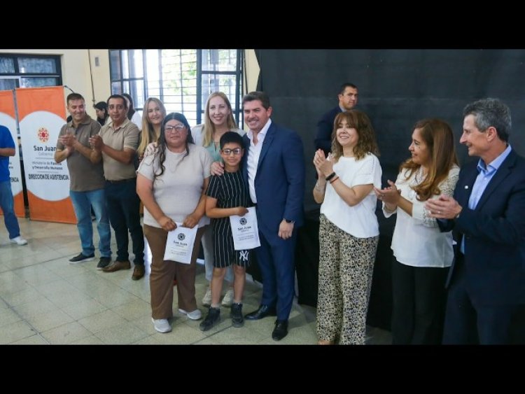 Orrego entregó  casi 400 anteojos en Pocito para fortalecer la salud visual
