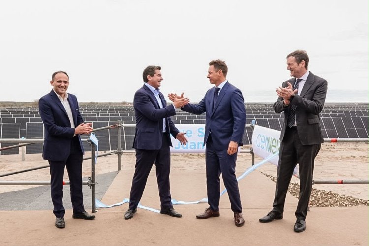 Orrego inauguró el parque solar de mayor potencia actualmente operativo en San Juan