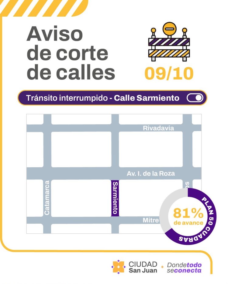 El Plan 50 cuadras registra un 81 por ciento de avance