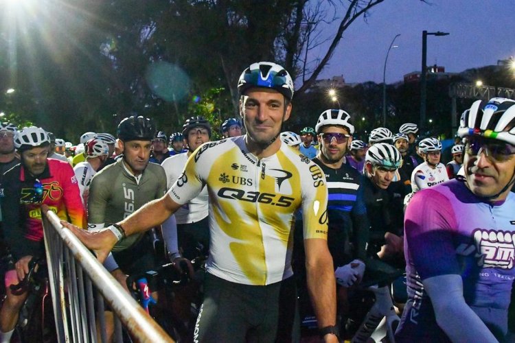 Lionel Scaloni se destacó en el Gran Fondo Buenos Aires de 129 kilómetros