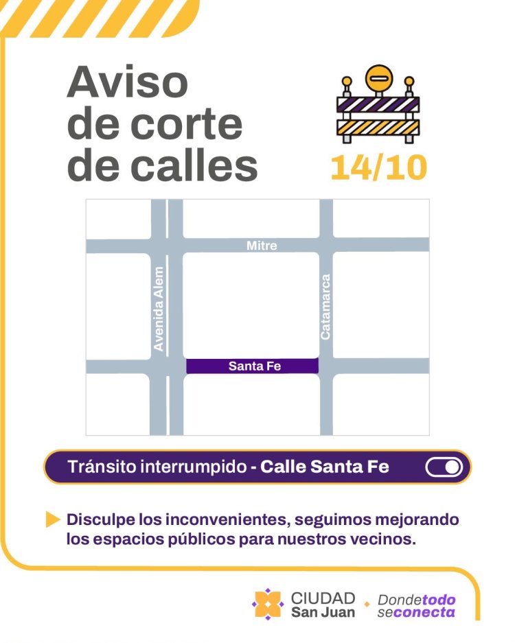 Continúan  los trabajos de repavimentación y ordenamiento del tránsito en calle Santa Fe