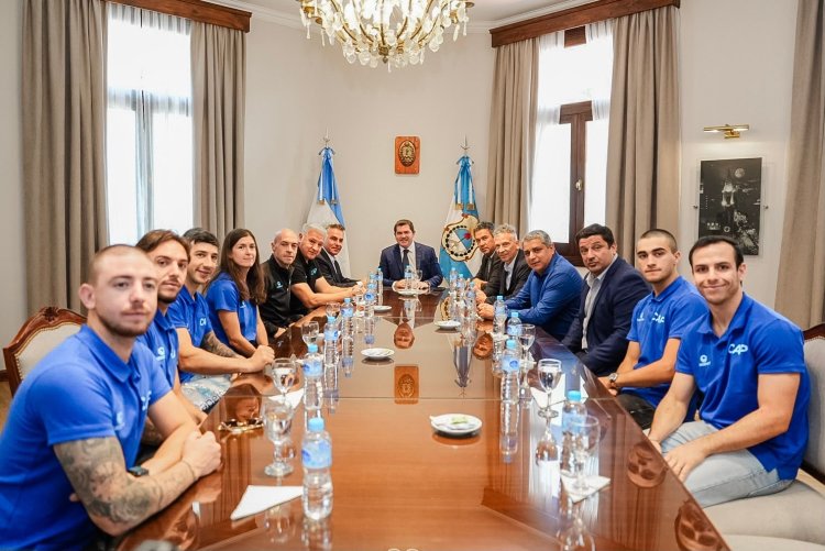 Orrego recibió los jugadores que participaron de los World Skate Games Paraguay 2026