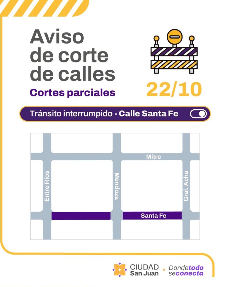 El Plan 50 Cuadras continúa en calle Santa Fe