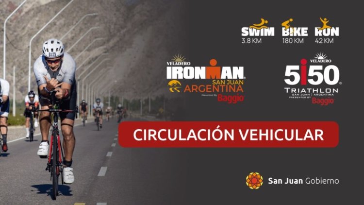 Cómo será la circulación vehicular durante el IRONMAN 2026