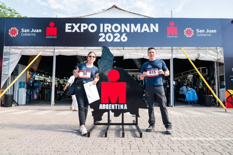 Expo IRONMAN fue inaugurada con stands y propuestas de interés para el público sanjuanino